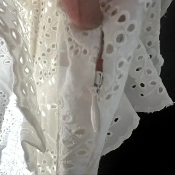 SEA Vienne Open Back Cutout Ruffle Sleeves Dress Size Medium NWT - Picture 9 of 11